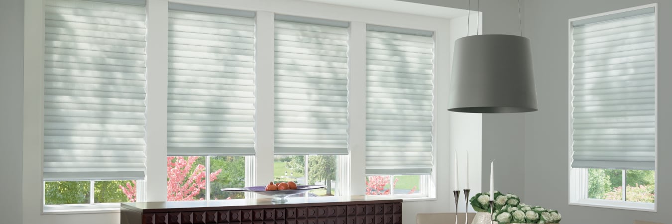 Cellular shades on bullnose windows